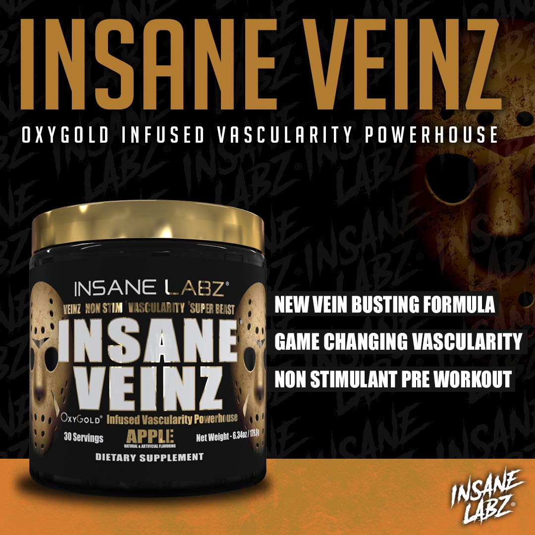 Foto 5 pulgar | Suplemento De Óxido Nítrico Insane Labz Insane Veinz Gold 30 Porciones - Venta Internacional.