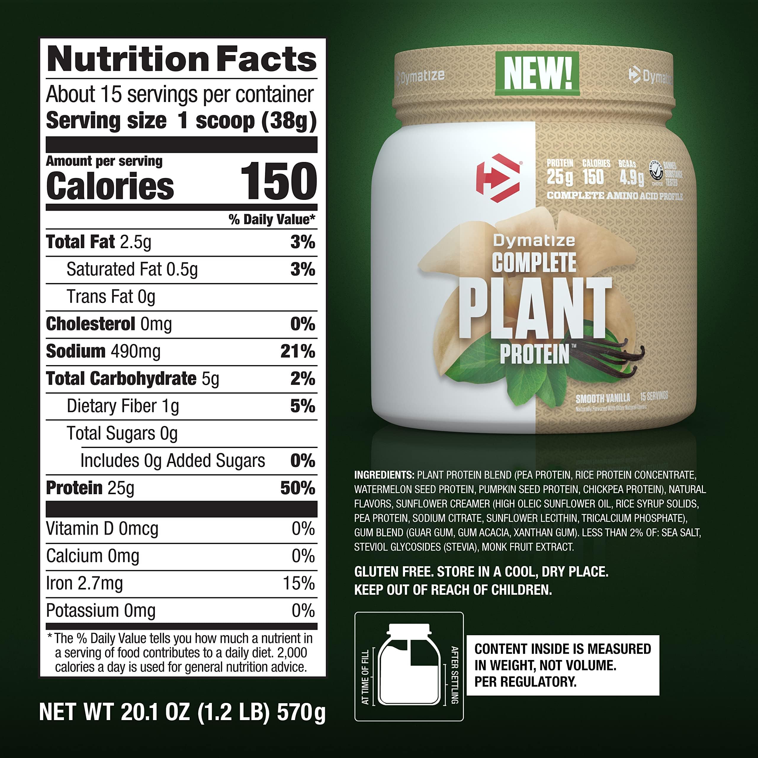 Foto 6 pulgar | Suplemento Dymatize De Proteína Vegetal Vegana  375 Ml  Vainilla Suave - Venta Internacional.