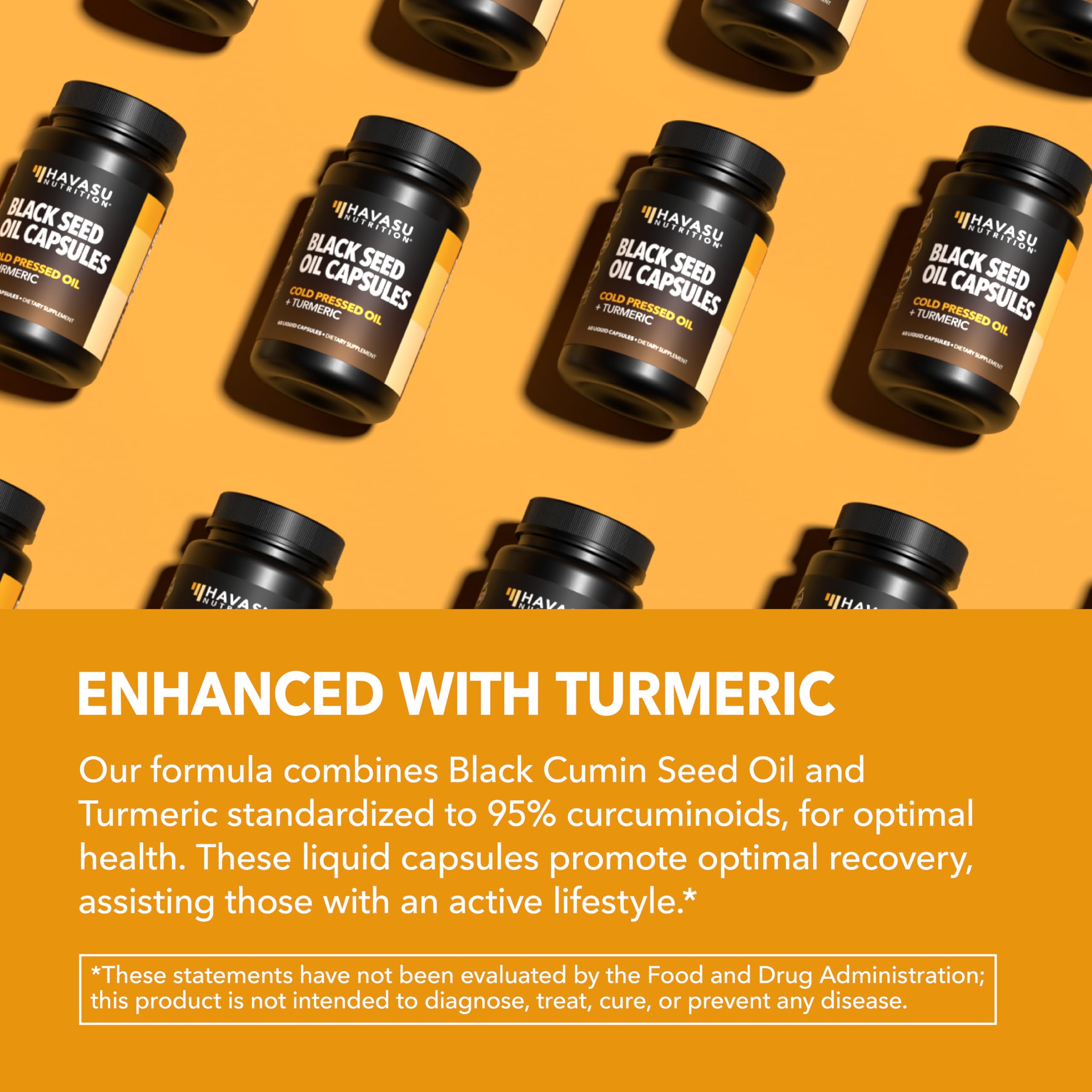 Foto 5 | Suplemento De Aceite De Semillas Negras De Havasu Nutrition Con Cúrcuma  60 Cápsulas - Venta Internacional.