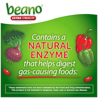Foto 4 | Suplemento Dietético Beano Food Enzyme 150 Comprimidos Extra Strength - Venta Internacional.