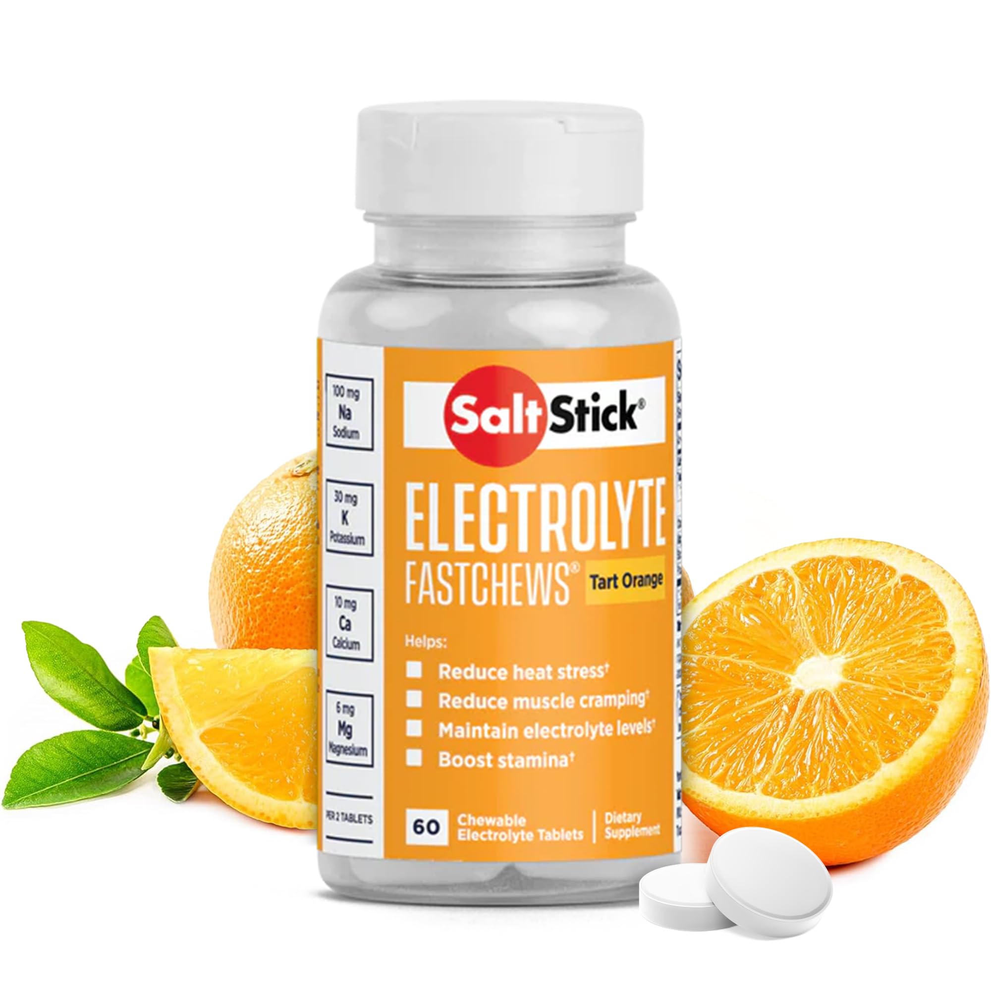 Foto 2 pulgar | Tabletas Masticables Con Electrolitos Saltstick Fastchews 60 Orange - Venta Internacional.