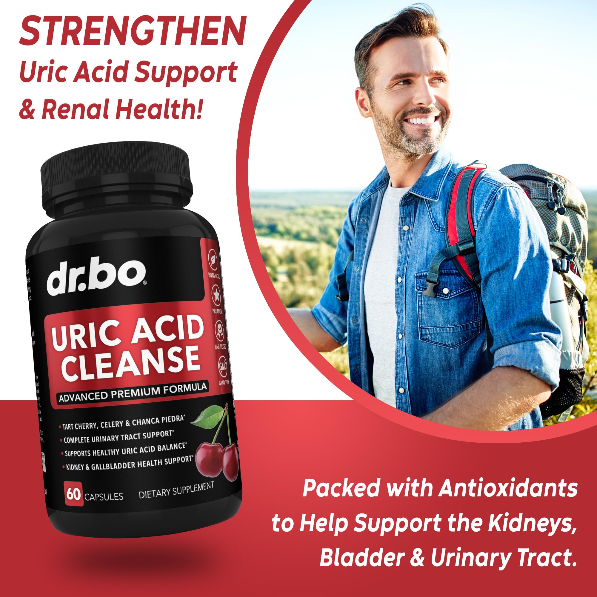 Foto 2 | Suplemento De Ácido Úrico Cleanse Support Dr. Bo Con Chanca Piedra - Venta Internacional.