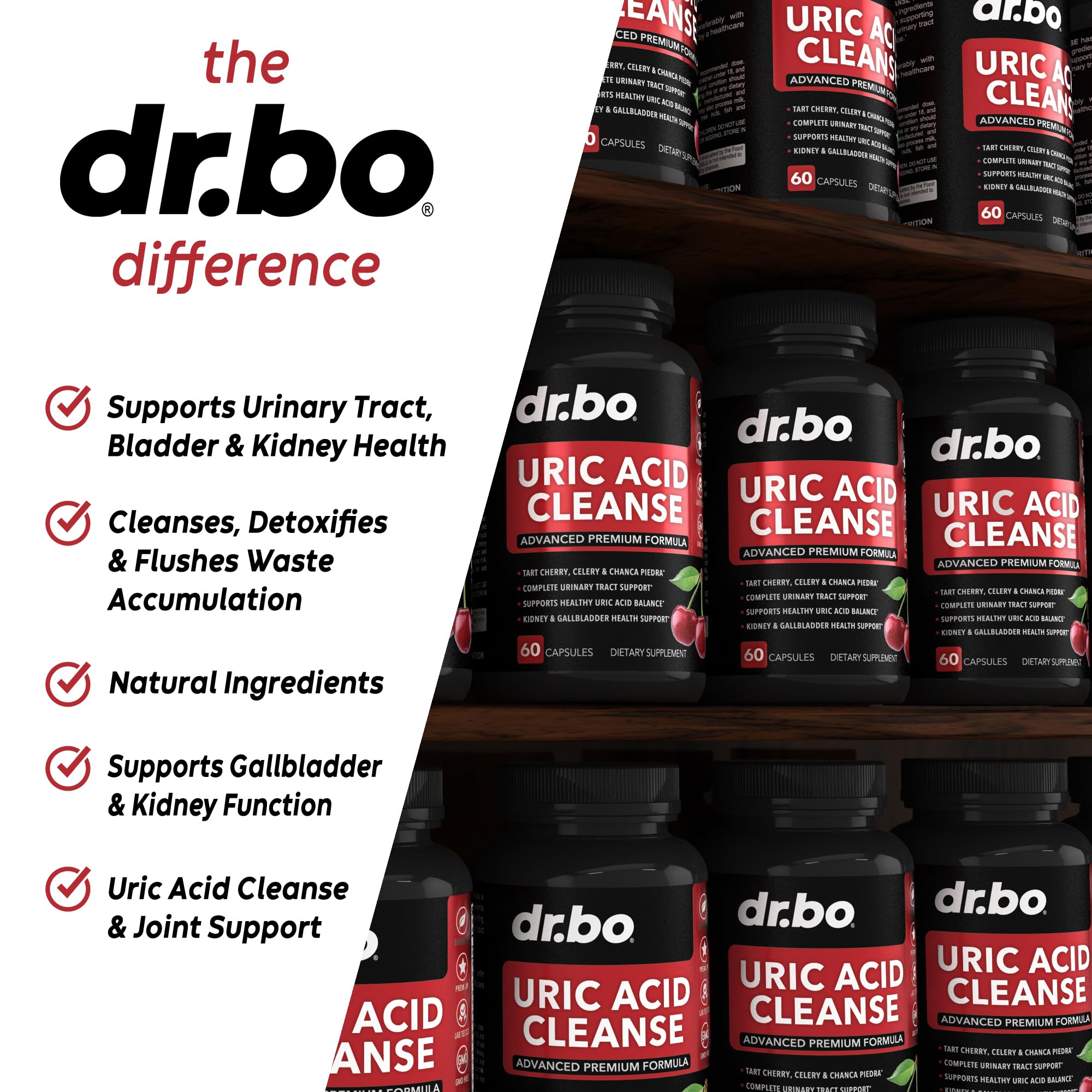 Foto 3 | Suplemento De Ácido Úrico Cleanse Support Dr. Bo Con Chanca Piedra - Venta Internacional.