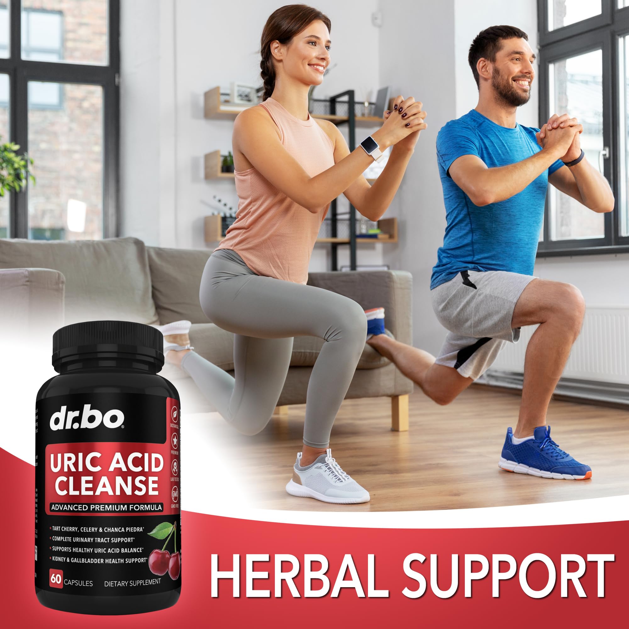 Foto 6 pulgar | Suplemento De Ácido Úrico Cleanse Support Dr. Bo Con Chanca Piedra - Venta Internacional.