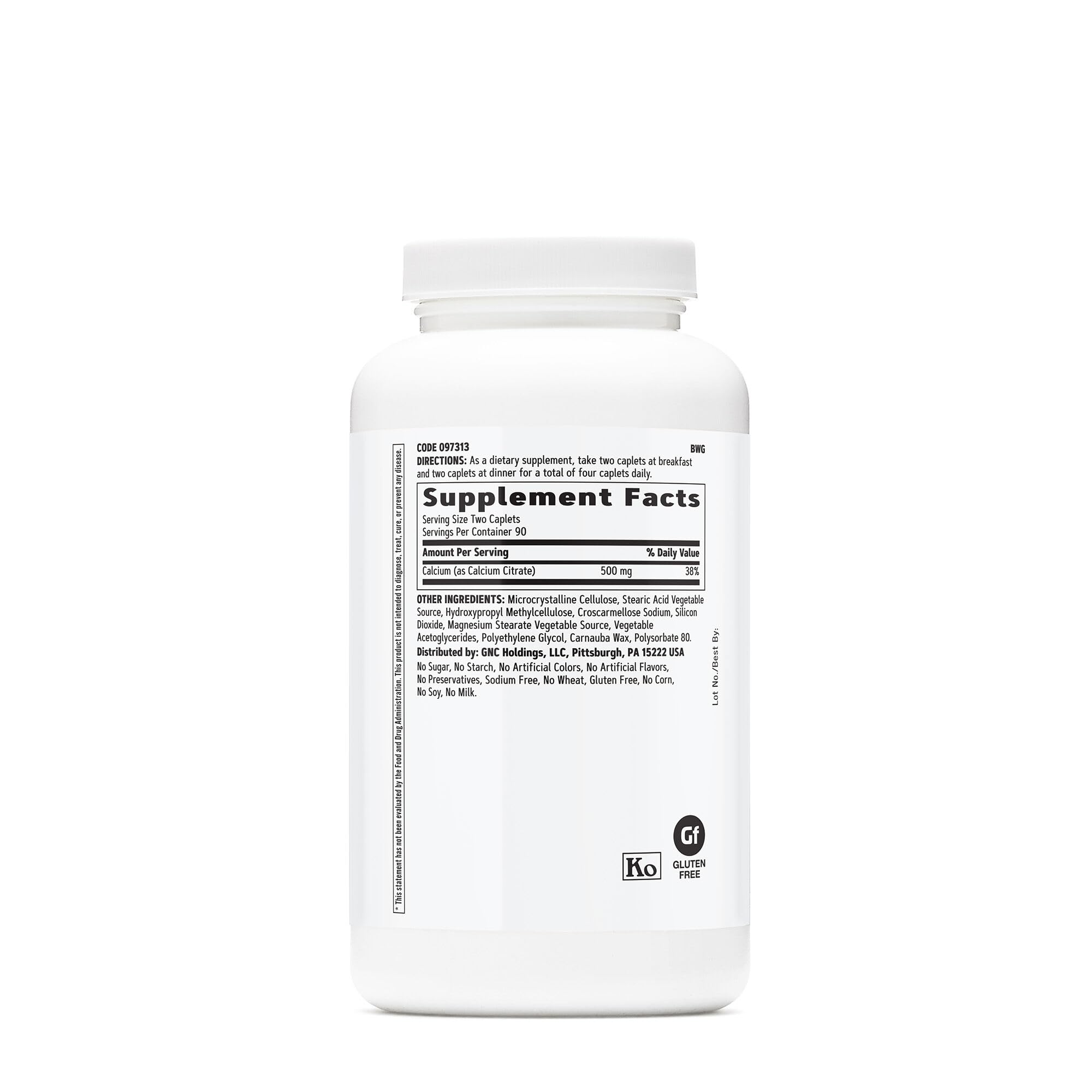 Foto 2 | Suplemento De Citrato De Calcio Gnc 1000 Mg 180 Cápsulas - Venta Internacional.