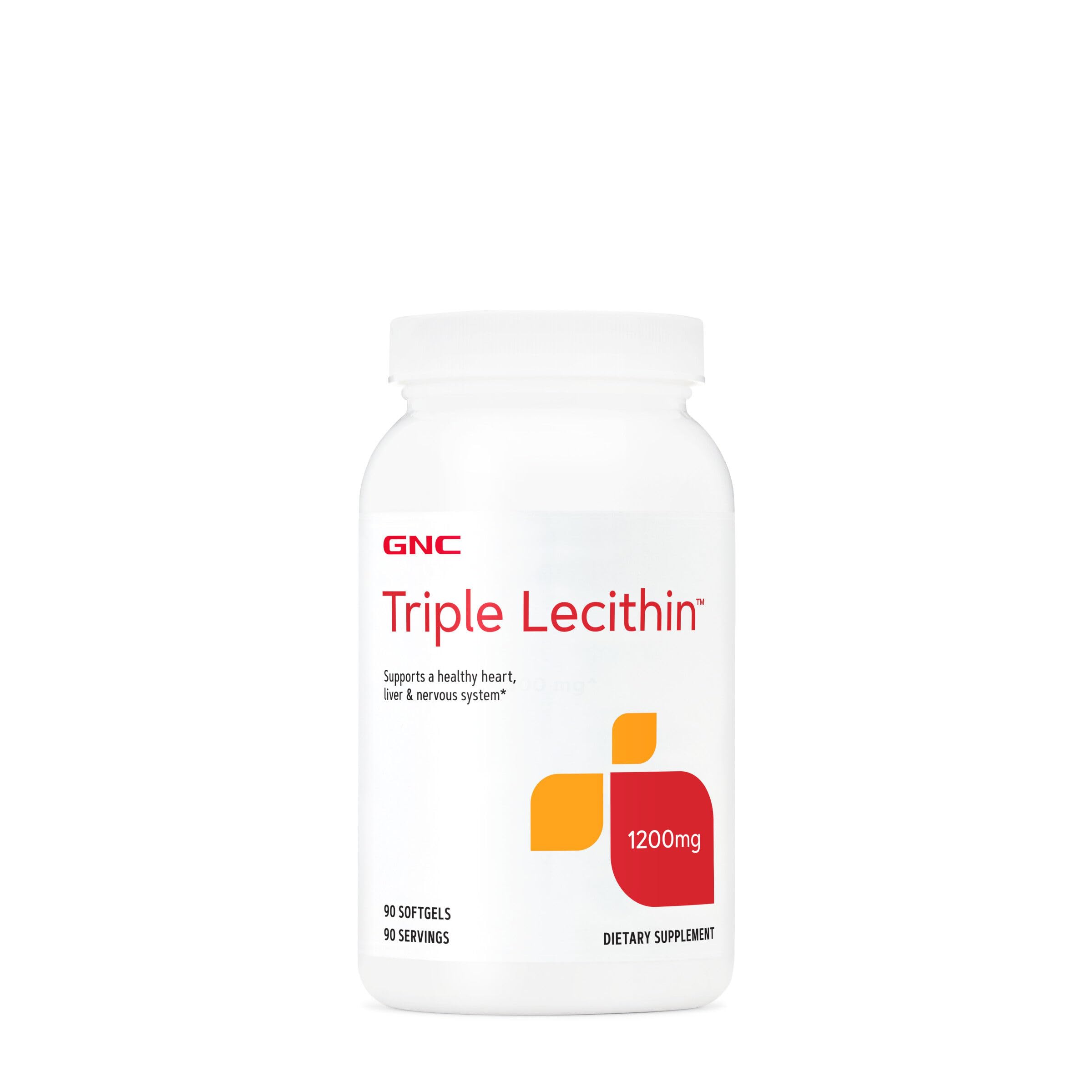 Foto 1 | Suplemento De Triple Lecitina Gnc De 1200 Mg Para Corazón  Hígado  90 - Venta Internacional.