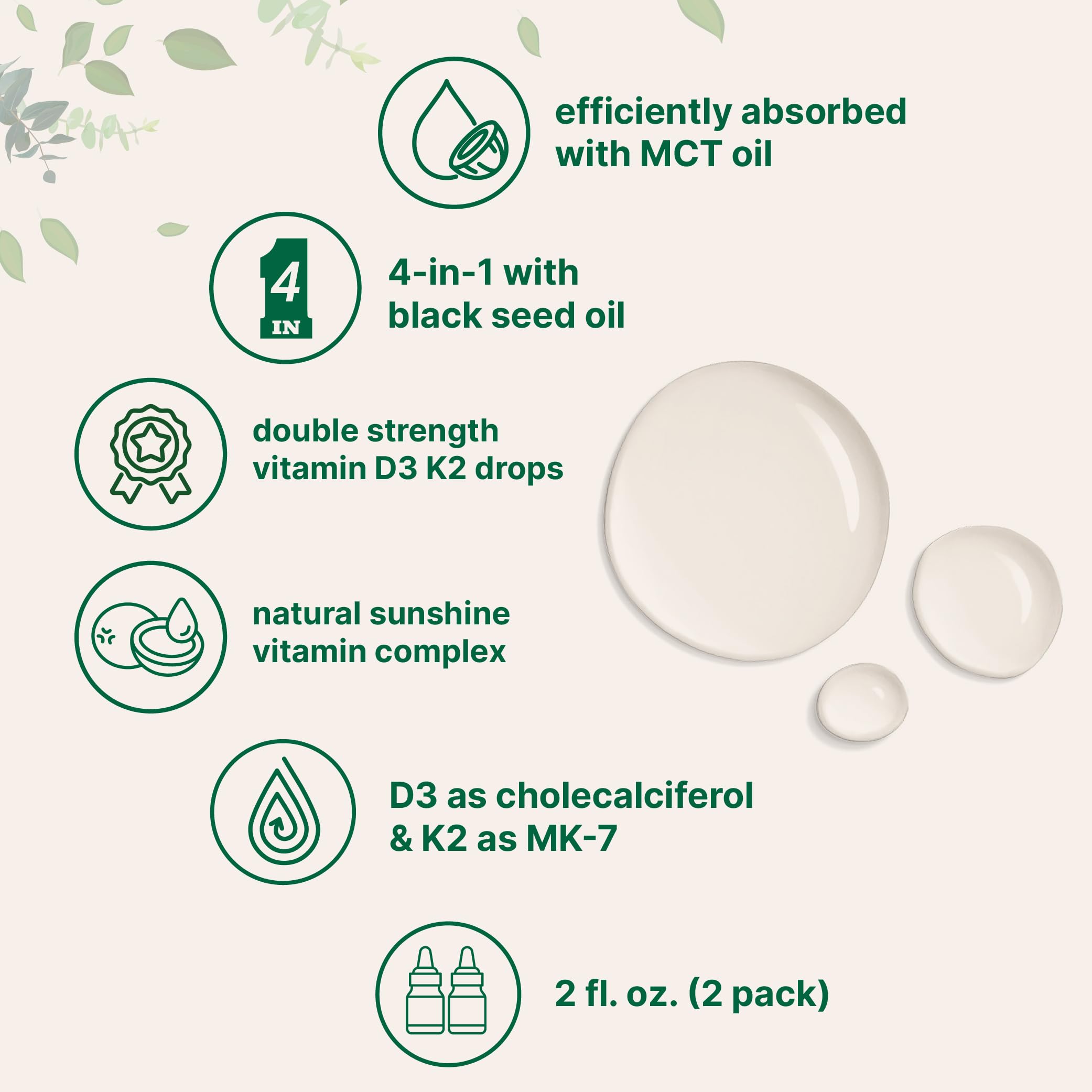Foto 5 | Suplemento De Microingredientes: Vitamina D3 10000 Ui + K2 200 Mcg - Venta Internacional.