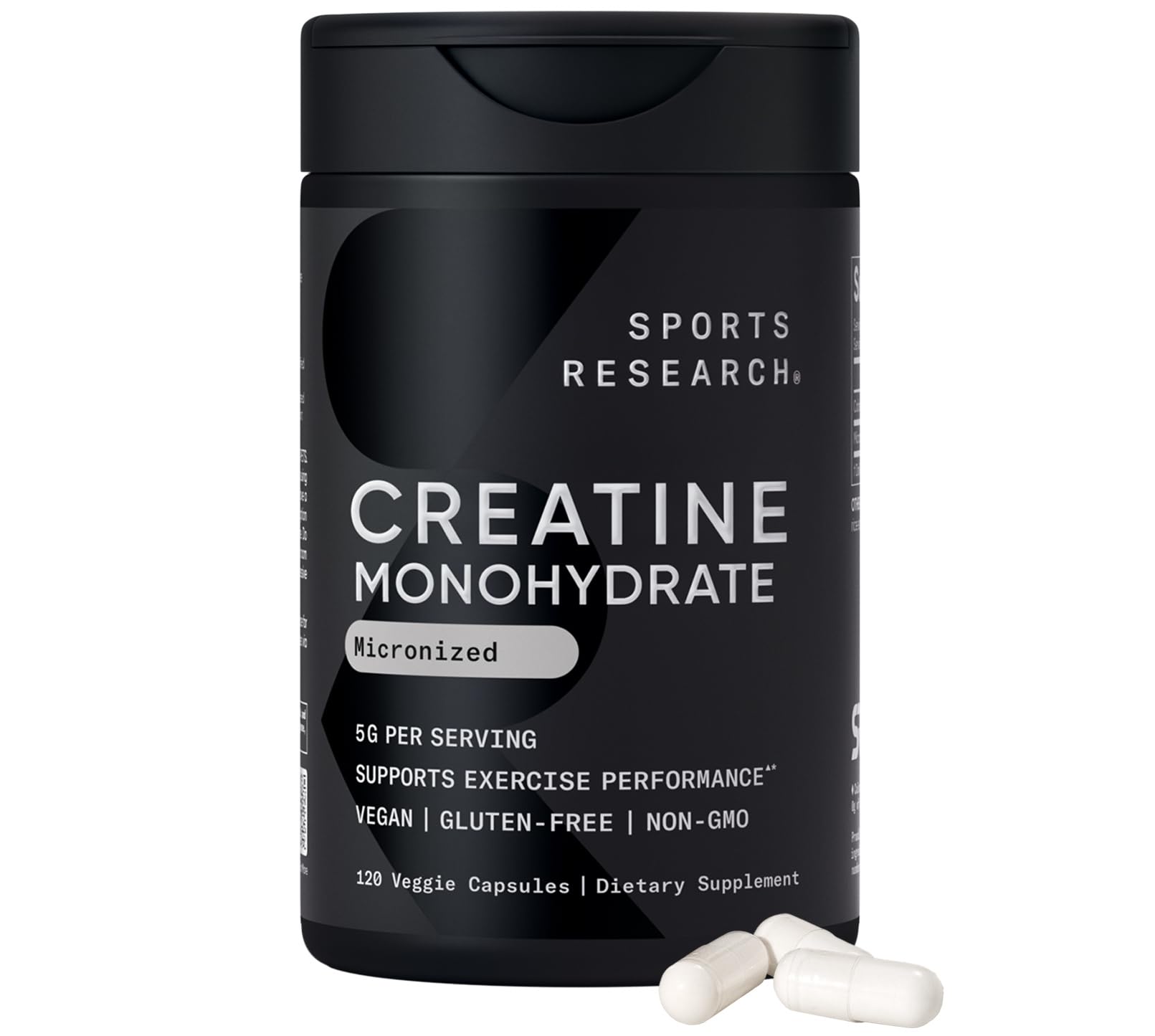 Foto 1 | Cápsulas De Monohidrato De Creatina Sports Research 5 G 30 Porciones - Venta Internacional.