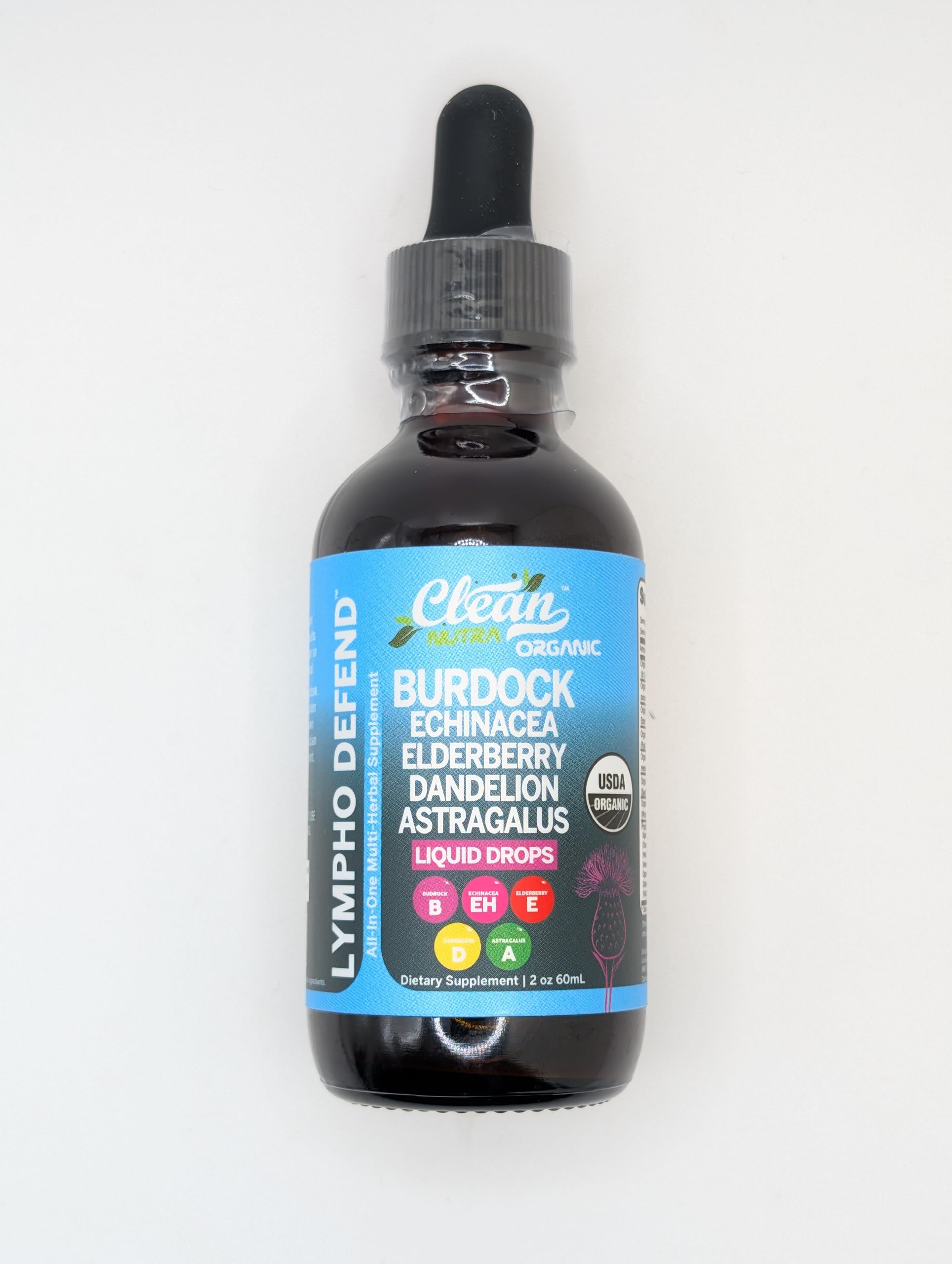 Foto 6 | Supplement Clean Nutra  Drenaje Linfático  Bardana Y Equinácea - Venta Internacional.