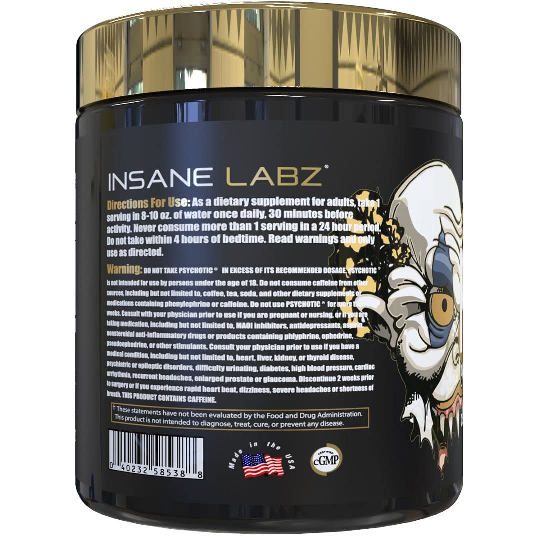 Foto 4 pulgar | Polvo Para Antes Del Entrenamiento Insane Labz Psychotic Gold  35 Porciones - Venta Internacional.