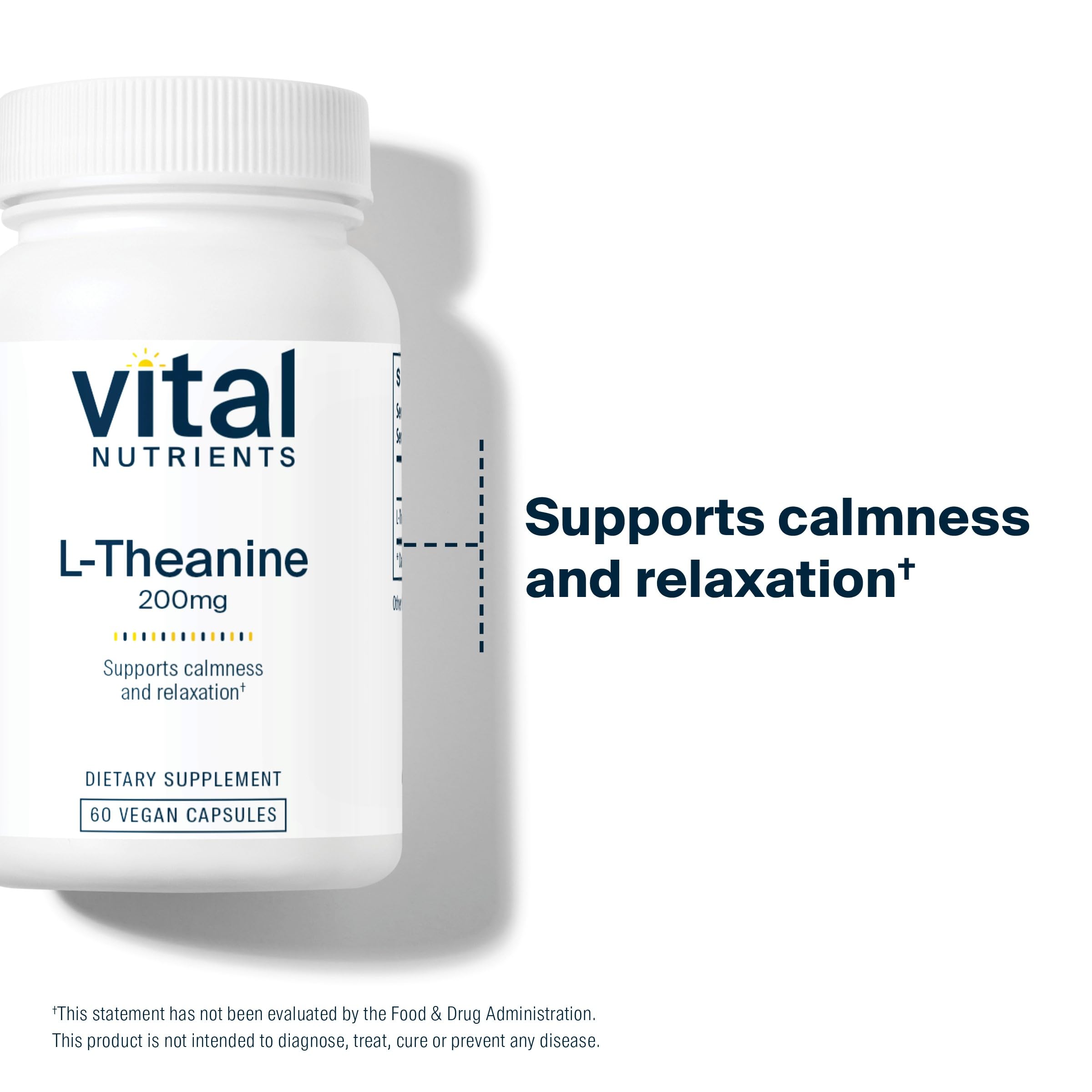 Foto 4 pulgar | Suplemento Vital Nutrients L-teanina 200 Mg Vegano 60 Cápsulas - Venta Internacional.