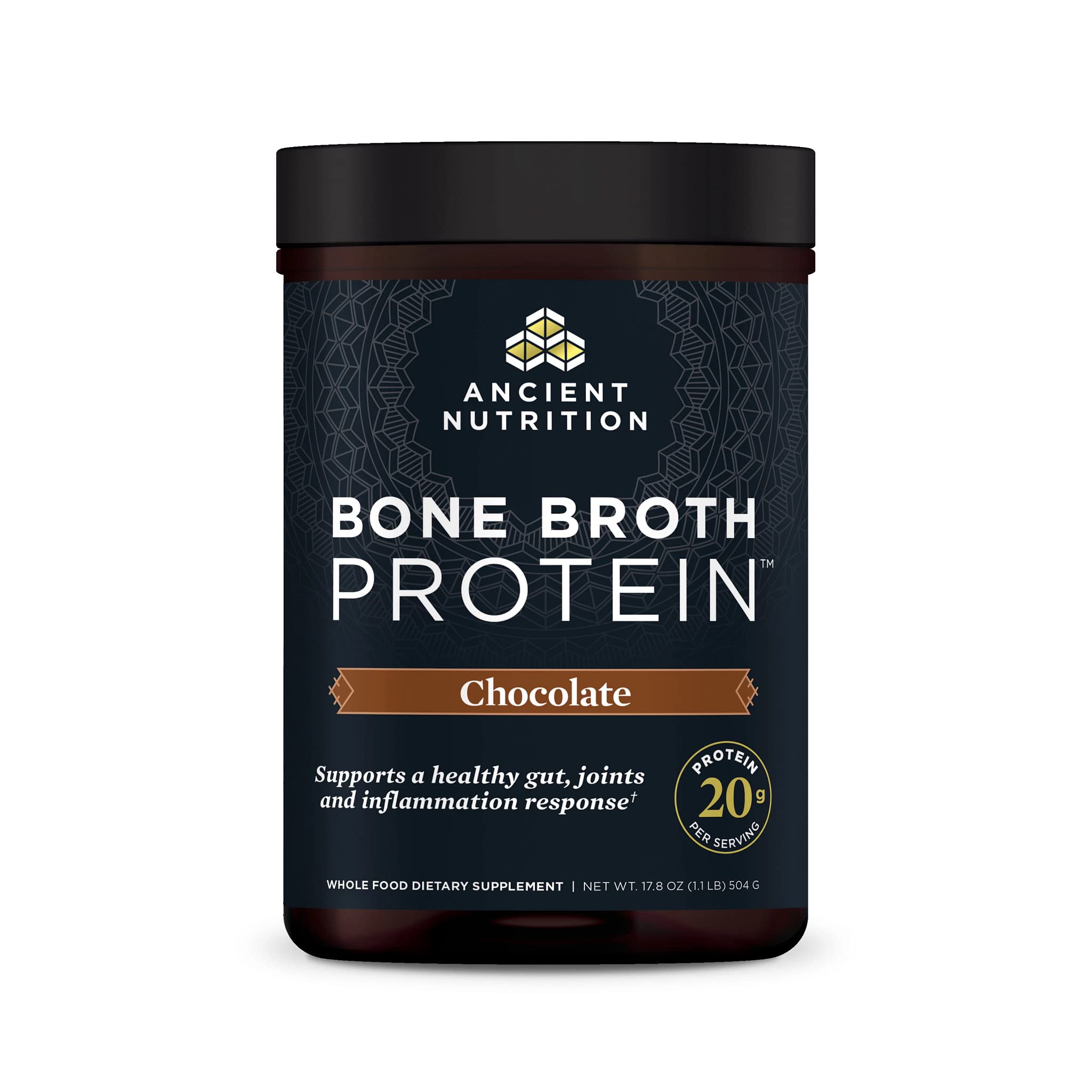 Foto 2 pulgar | Proteína En Polvo Ancient Nutrition  Caldo De Huesos  Chocolate  20 G - Venta Internacional.