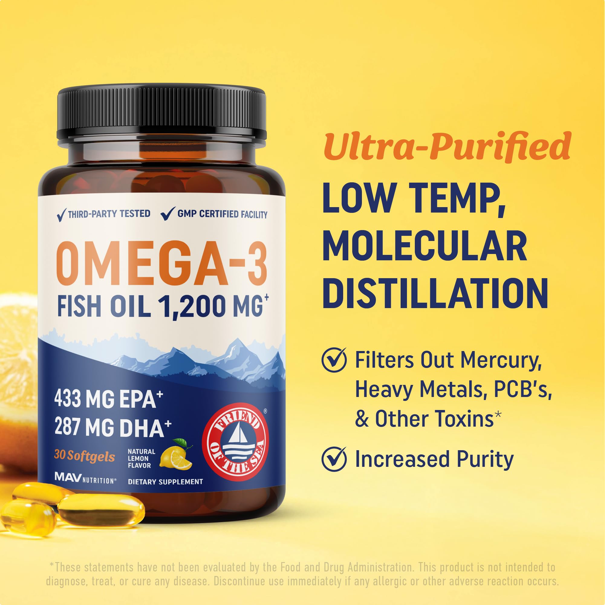 Foto 4 | Suplemento De Aceite De Pescado Mav Nutrition Triple Strength 30 Cápsulas Blandas - Venta Internacional.
