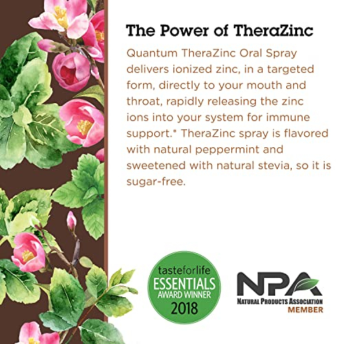 Foto 4 pulgar | Aerosol Para La Garganta Quantum Health Therazinc Peppermint 60 Ml - Venta Internacional.