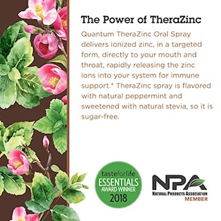Foto 3 | Aerosol Para La Garganta Quantum Health Therazinc Peppermint 60 Ml - Venta Internacional.