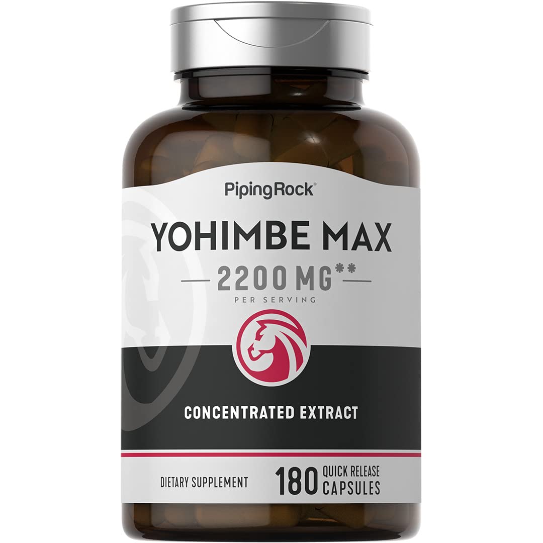 Foto 1 | Suplementos Piping Rock Yohimbe 2200 Mg 180 Cápsulas Para Hombres - Venta Internacional.