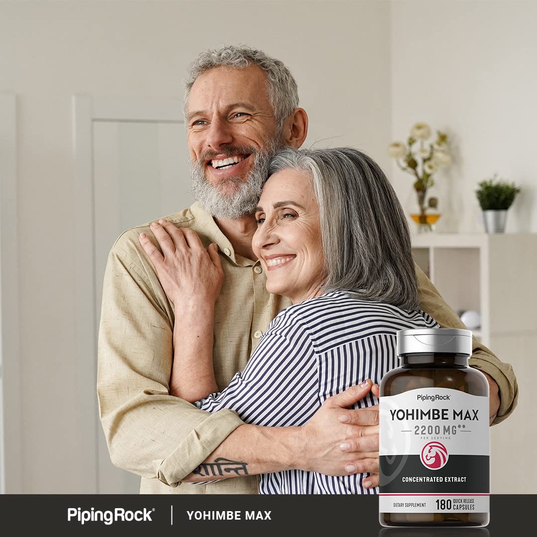 Foto 7 pulgar | Suplementos Piping Rock Yohimbe 2200 Mg 180 Cápsulas Para Hombres - Venta Internacional.