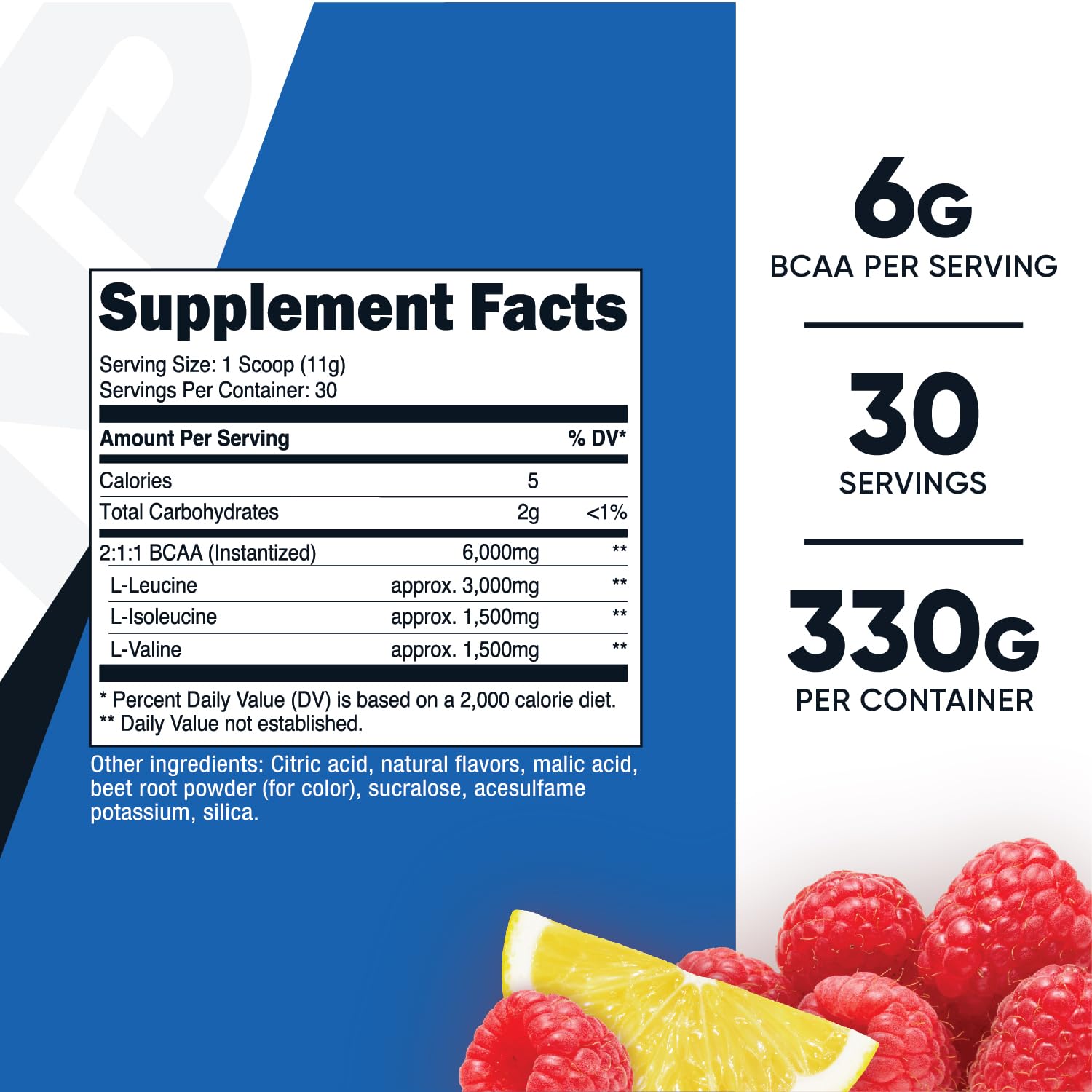 Foto 3 pulgar | Nutricost Bcaa En Polvo 2:1:1 (limonada De Frambuesa  30 Porciones) - Venta Internacional.