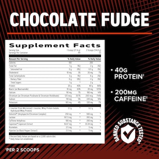 Foto 5 | Fudge De Chocolate Rasgado Con Proteína En Polvo Gnc Amp Wheybolic 880 G - Venta Internacional.