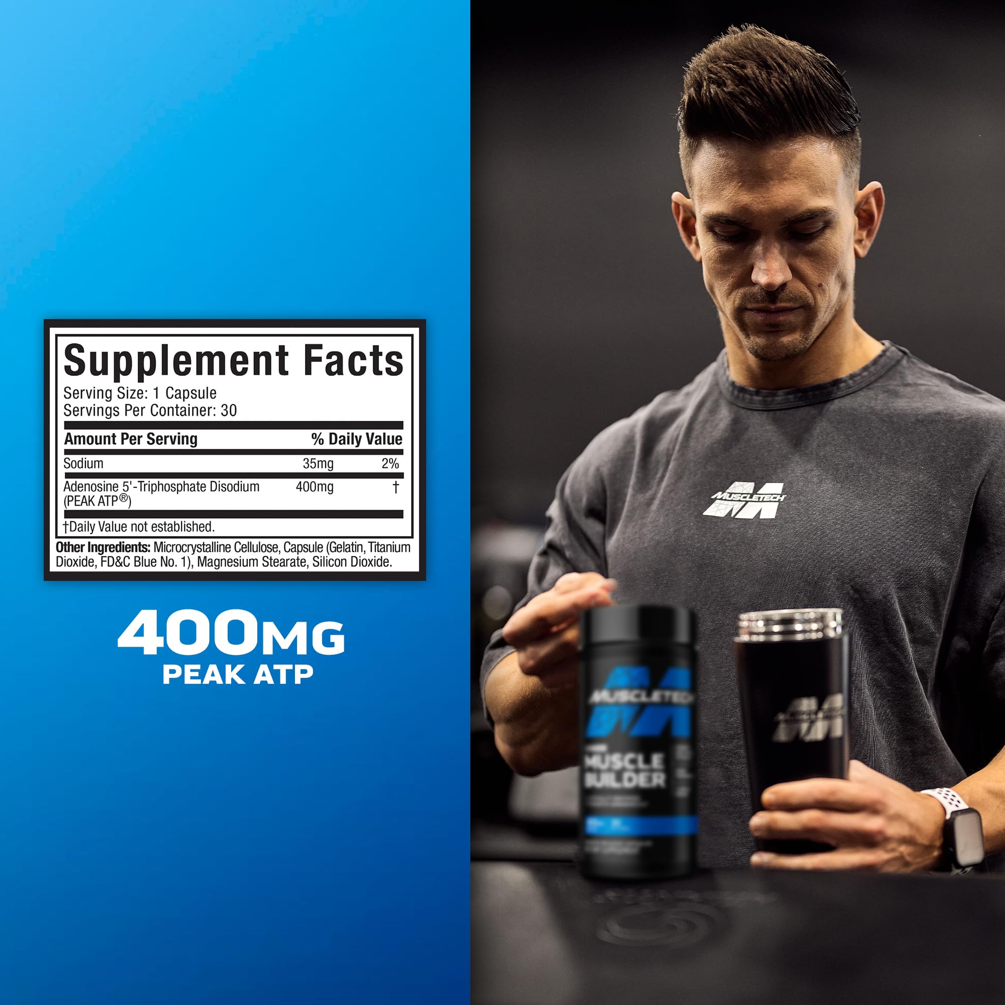 Foto 5 pulgar | Suplemento Muscle Builder Muscletech De Óxido Nítrico 30 Cápsulas - Venta Internacional.