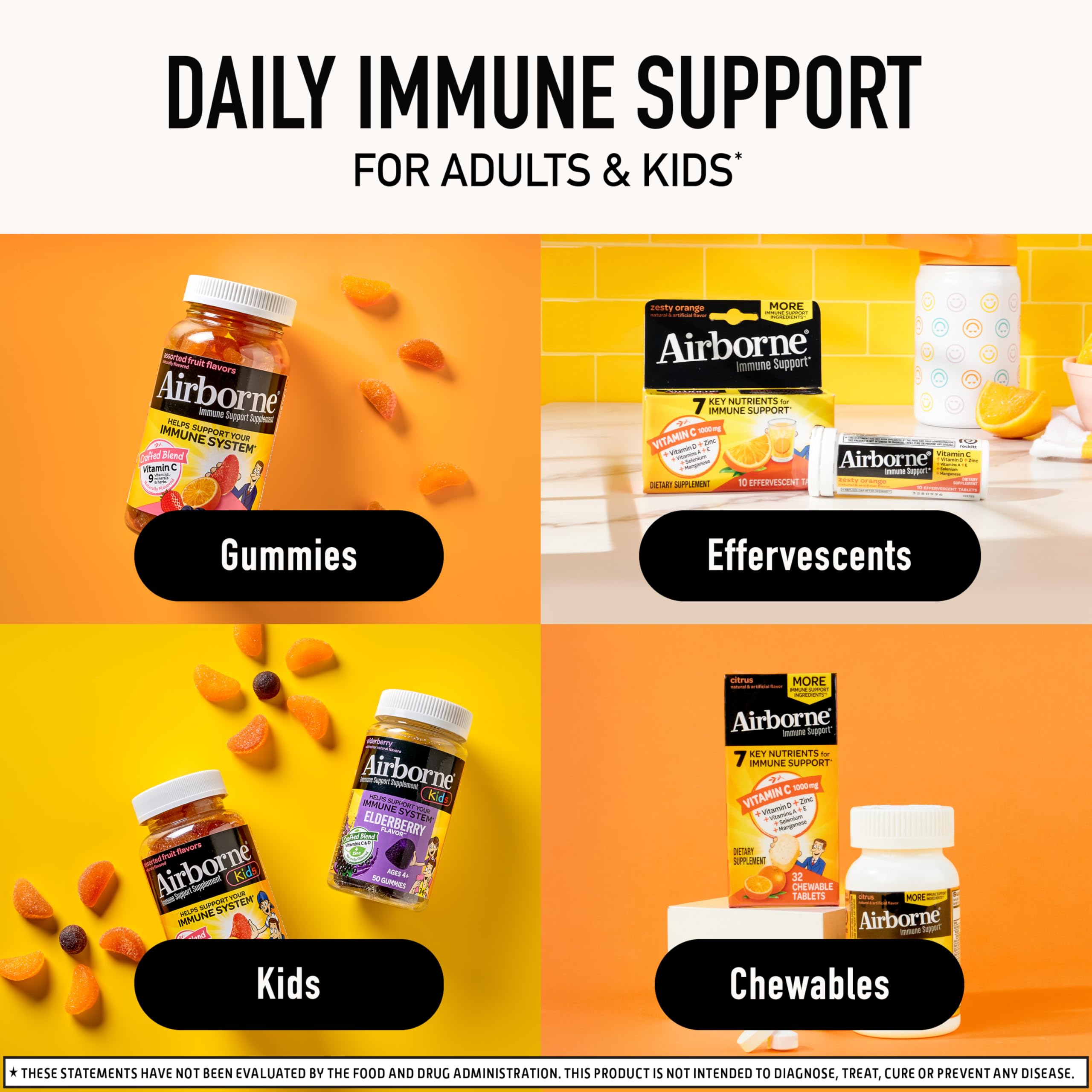 Foto 7 | Tabletas Efervescentes Airborne De 1000 Mg De Vitamina C Con Zinc - Venta Internacional.