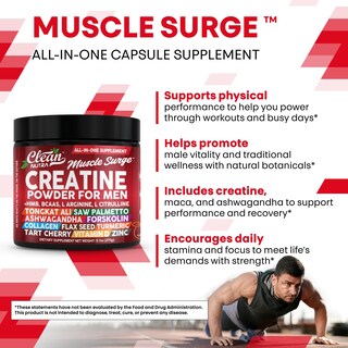 Foto 6 | Suplemento Clean Nutra Creatine Power Para Hombre 269 G - Venta Internacional.