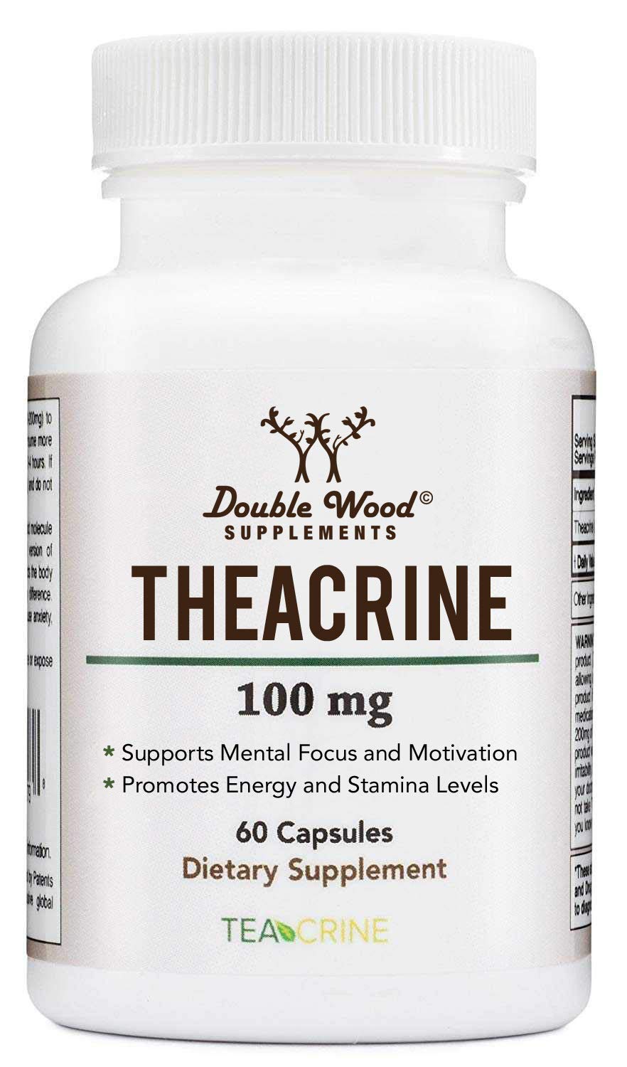 Foto 2 pulgar | Suplemento Double Wood Supplements Theacrine 100 Mg 60 Cápsulas - Venta Internacional.
