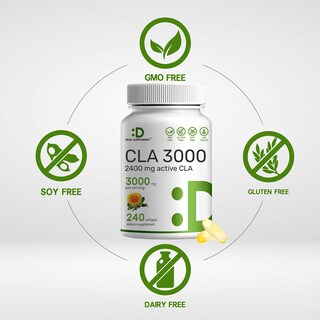 Foto 3 | Supplement Deal Supplement Ultra Strength Cla 3000 Mg 240 Cápsulas Blandas - Venta Internacional.