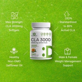 Foto 4 | Supplement Deal Supplement Ultra Strength Cla 3000 Mg 240 Cápsulas Blandas - Venta Internacional.
