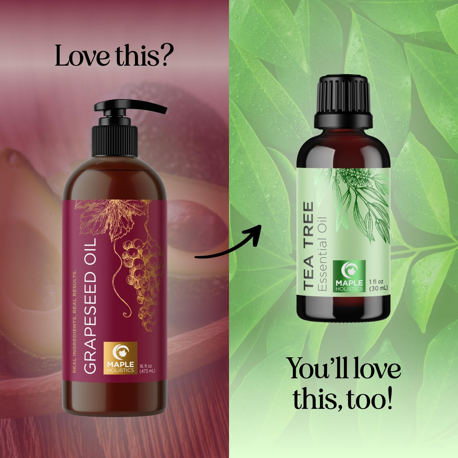 Foto 5 pulgar | Aceite De Semilla De Uva Maple Holistics Prensado En Frío Para La Piel Del Cabello - Venta Internacional.