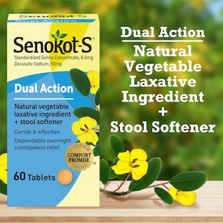 Foto 5 | Tabletas Senokot-s Dual Action 60 Tabletas - Venta Internacional.