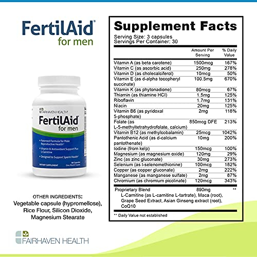 Foto 3 pulgar | Suplemento Fairhaven Health Fertilaid Para Hombres + Countboost - Venta Internacional.