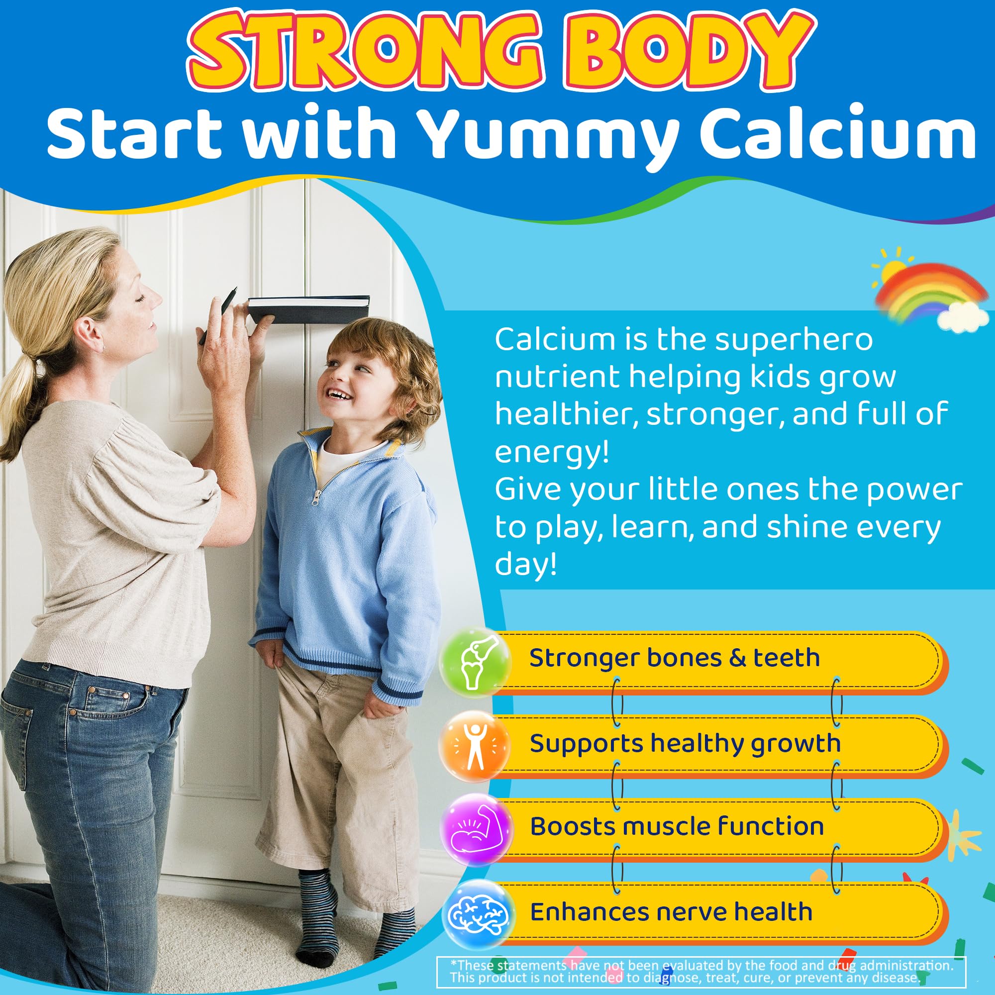 Foto 5 pulgar | Gomitas De Calcio Lilicare Para Niños 400 Mg Con Vitamina D3 K2 60 Unidades - Venta Internacional.