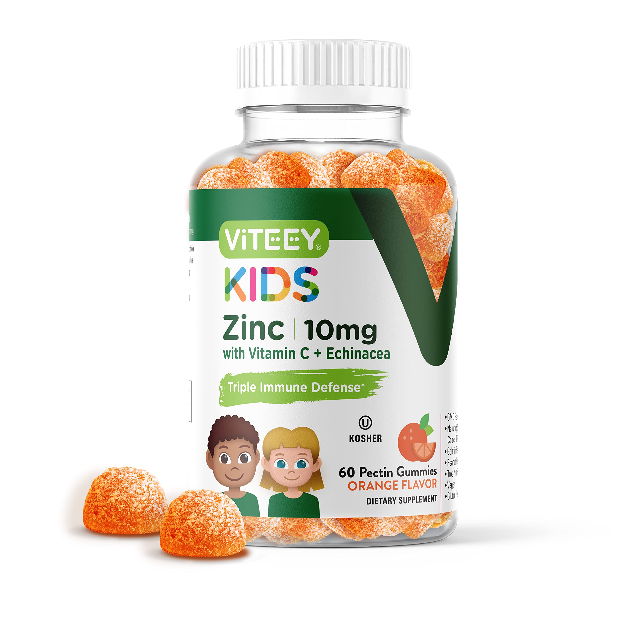 Foto 2 pulgar | Complementa Las Gomitas Viteey Zinc For Kids De 10 Mg Con Vitamina C - Venta Internacional.