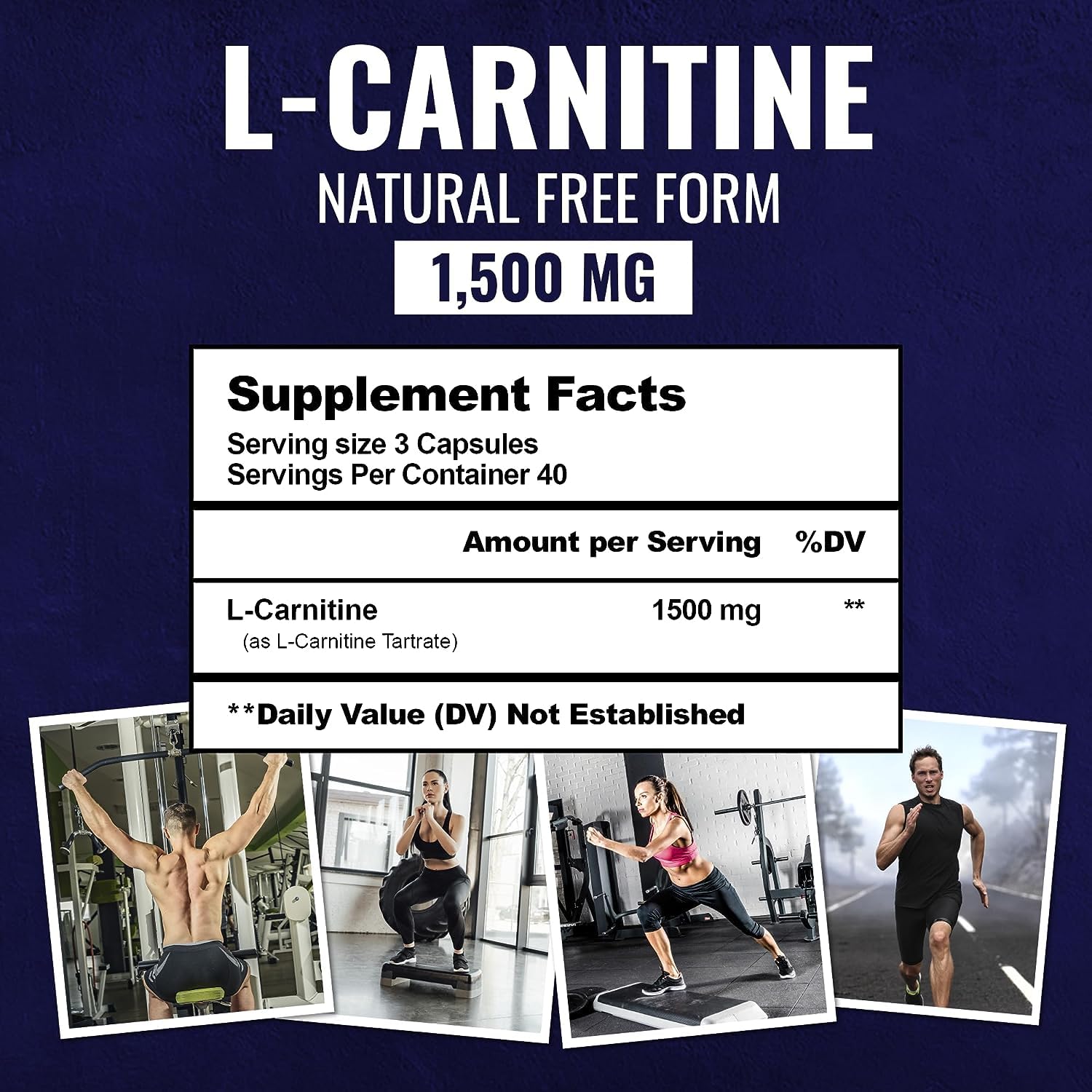 Foto 2 | Suplemento De Tartrato De L-carnitina Para Nutrición Benévola 1500 Mg - Venta Internacional.