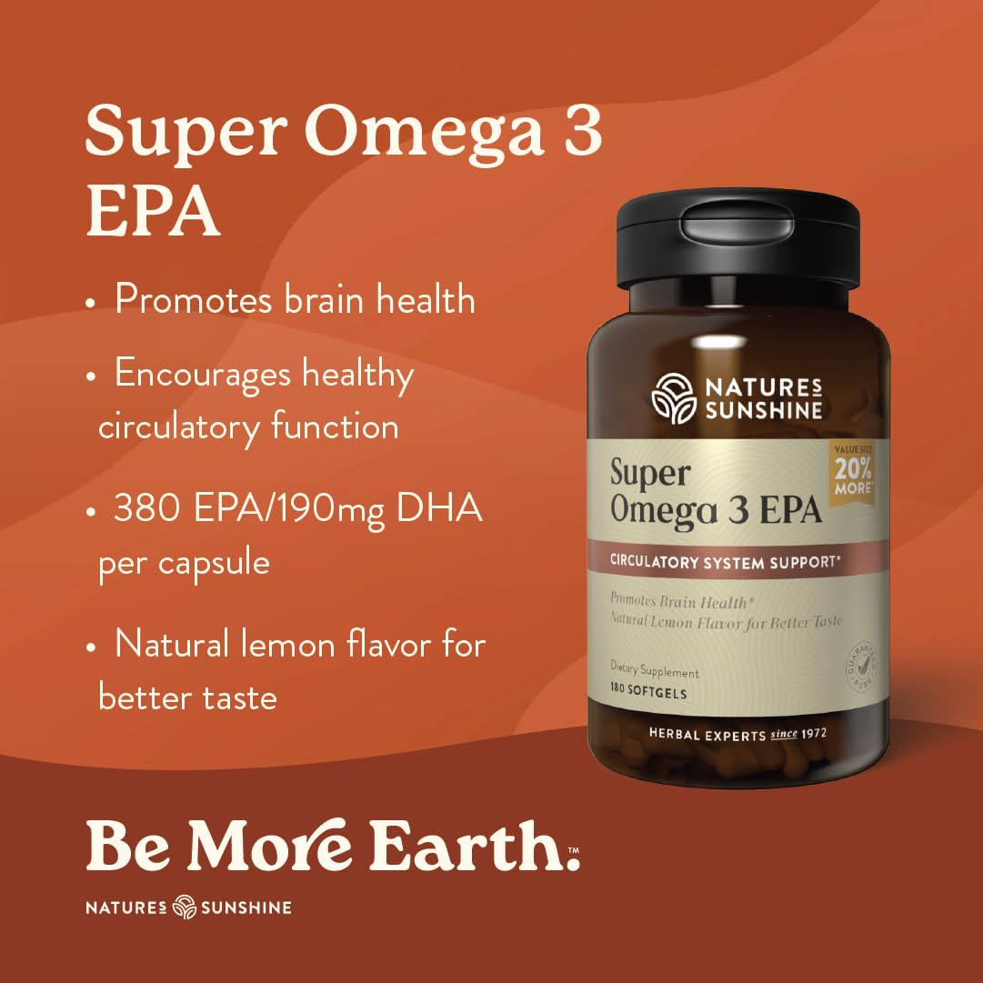 Foto 3 pulgar | Suplemento Nature's Sunshine Super Omega-3 Epa 180 Cápsulas Blandas - Venta Internacional.
