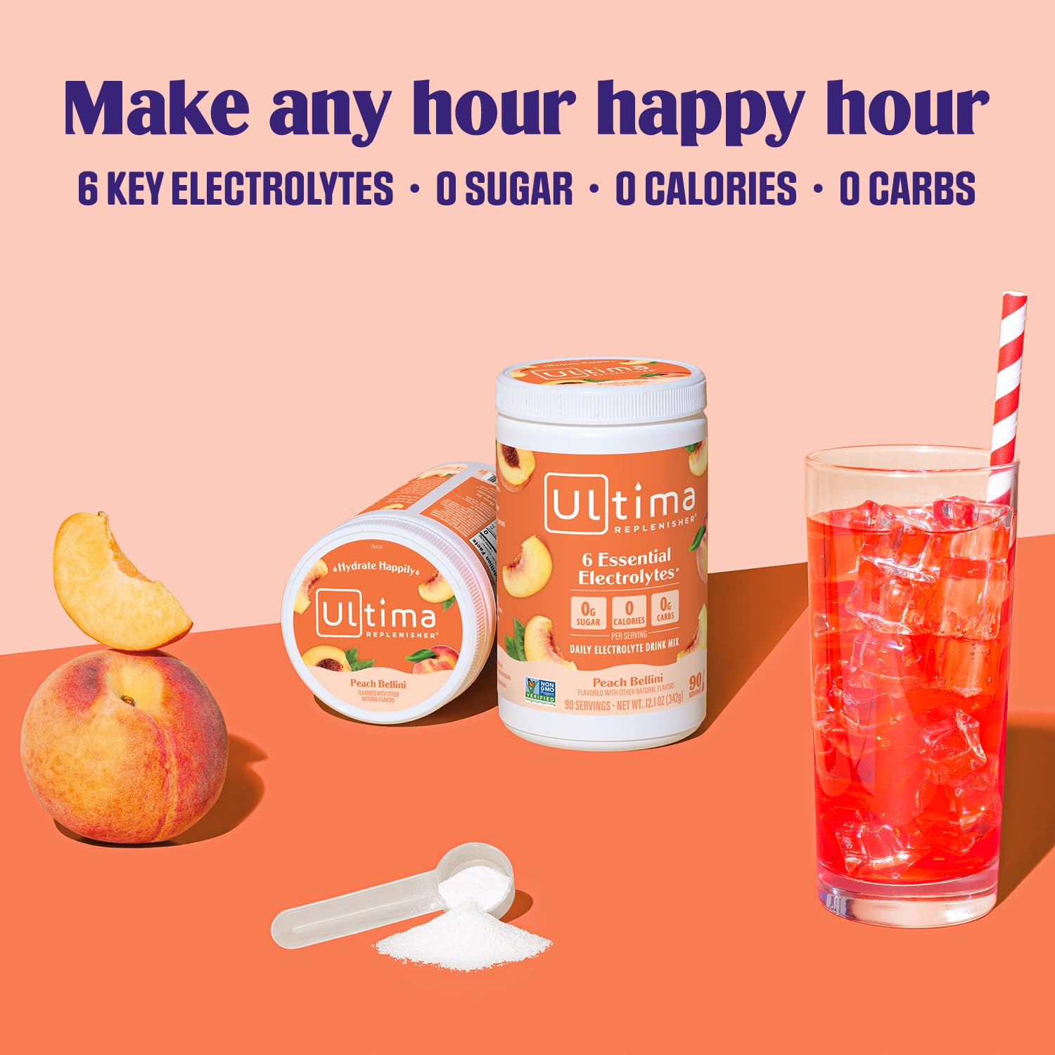 Foto 4 pulgar | Mezcla De Bebidas Electrolíticas Ultima Replenisher Moctini Peach  90 Unidades - Venta Internacional.