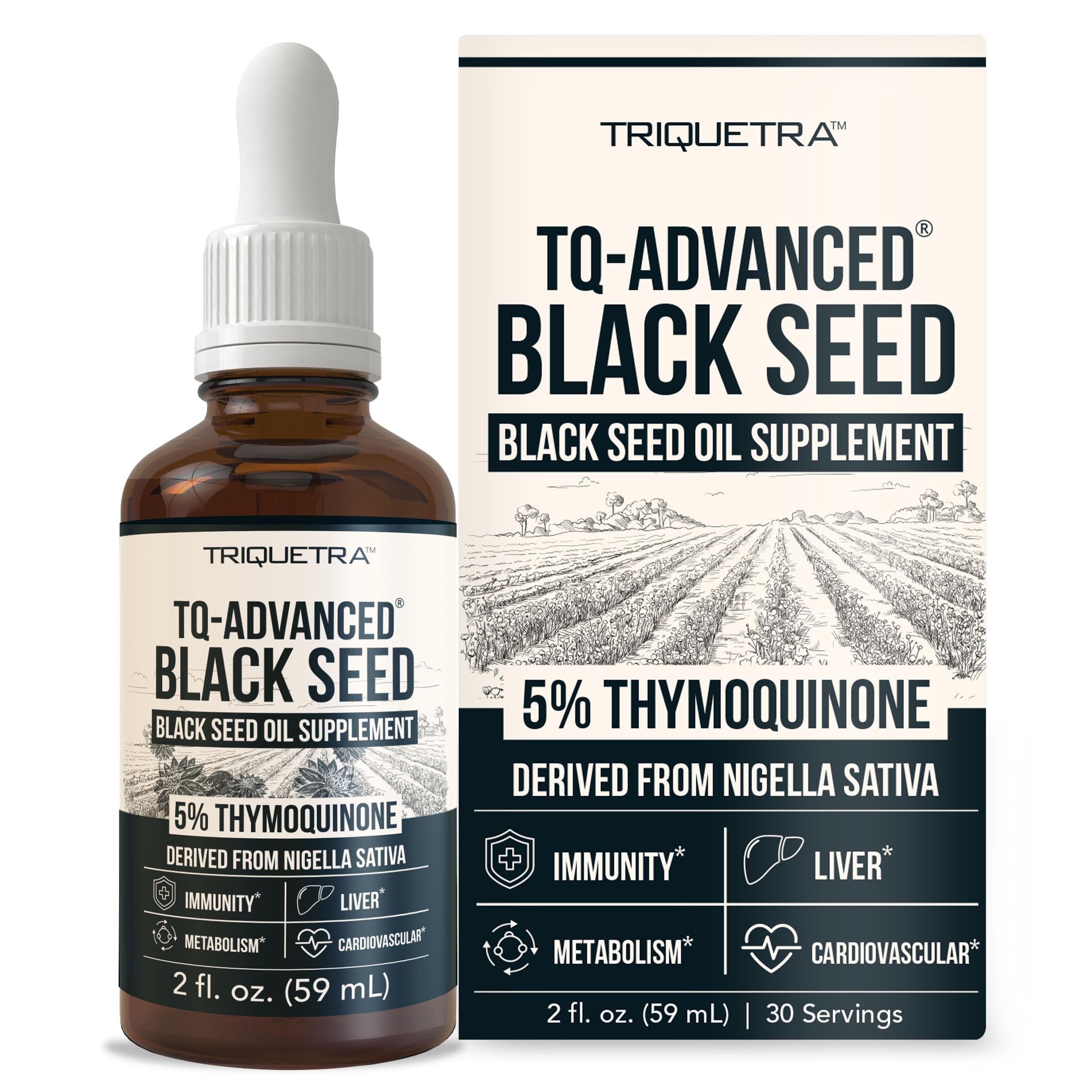 Foto 2 pulgar | Aceite De Semillas Negras Triquetra Health 100 Ml Con 5% De Timoquinona Vegano - Venta Internacional.