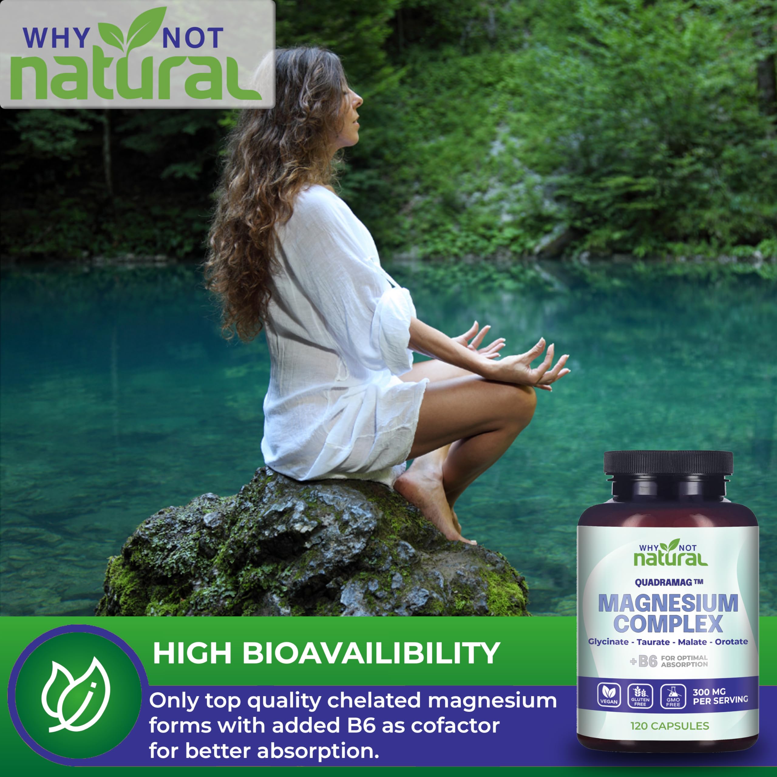 Foto 5 | Complementa El Complejo De Magnesio 4 En 1 Why Not Natural De 300 Mg - Venta Internacional.