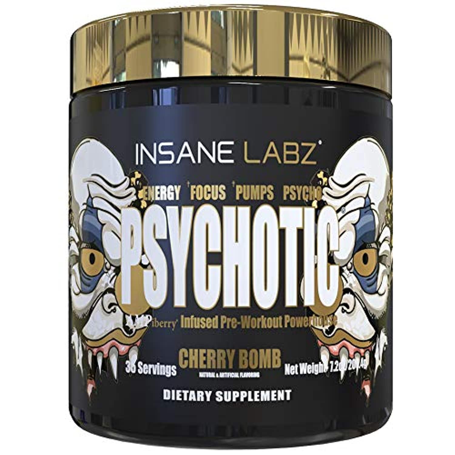 Foto 2 pulgar | Polvo Para Antes Del Entrenamiento Insane Labz Psychotic Gold  35 Porciones - Venta Internacional.