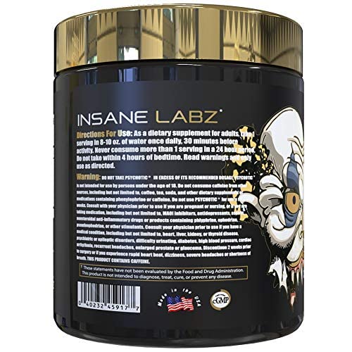 Foto 4 pulgar | Polvo Para Antes Del Entrenamiento Insane Labz Psychotic Gold  35 Porciones - Venta Internacional.