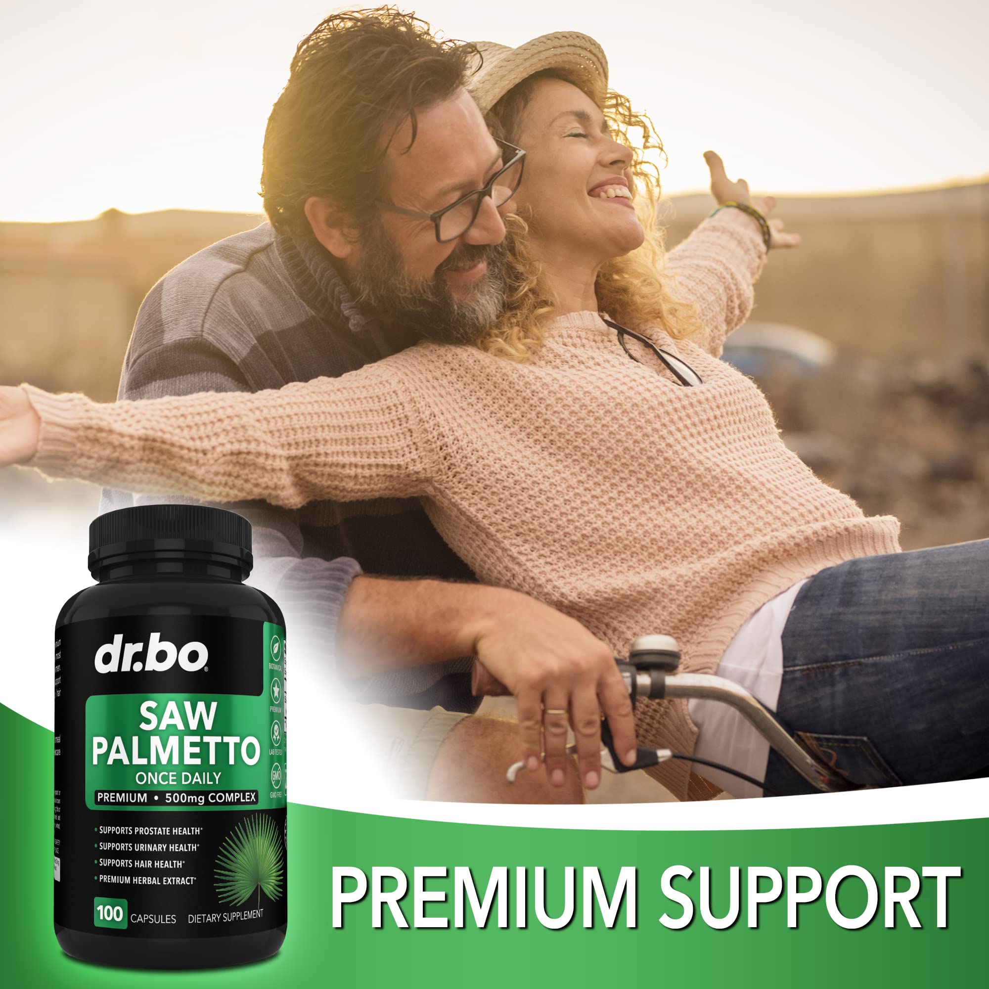 Foto 6 pulgar | Suplemento Dr. Bo Saw Palmetto Para La Próstata Y La Caída Del Cabello - Venta Internacional.