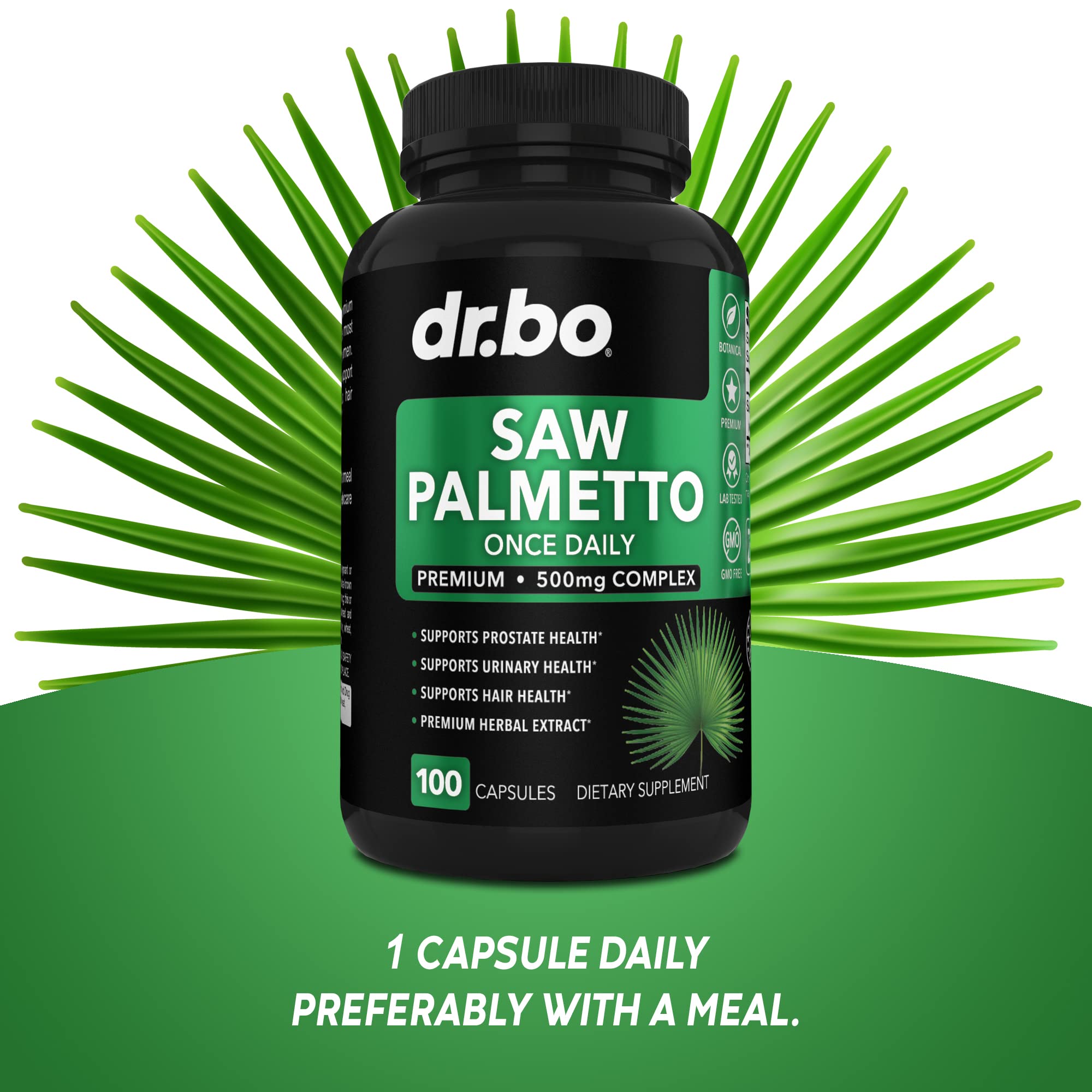Foto 8 pulgar | Suplemento Dr. Bo Saw Palmetto Para La Próstata Y La Caída Del Cabello - Venta Internacional.