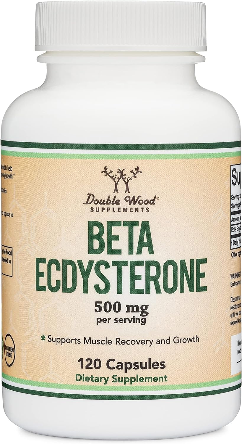 Foto 5 pulgar | Suplemento Double Wood Beta Ecdysterone 500 Mg 120 Cápsulas - Venta Internacional.