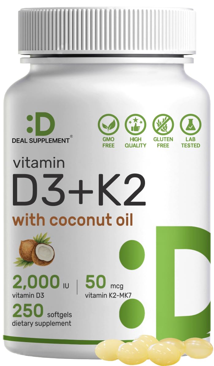 Foto 1 | Supplement Deal Supplement Sunshine Vitamina D3 De 2000 Ui Con Vitamina K2 - Venta Internacional.