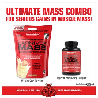 Foto 7 | Protein Gainer Musclemeds Carnivor Mass De Ternera Anabólica 4 54 Kg - Venta Internacional.