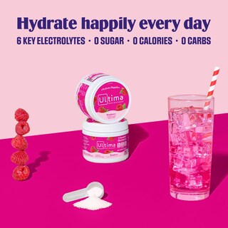 Foto 3 | Mezcla De Bebidas Electrolíticas Ultima Replenisher Raspberry 30 Porciones - Venta Internacional.