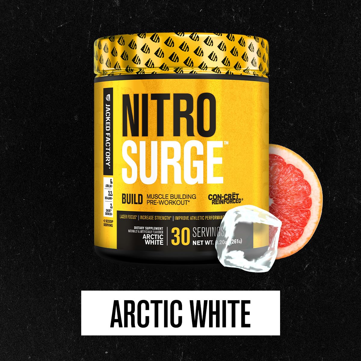Foto 3 | Construcción Nitrosurge De Jacked Factory Para Antes Del Entrenamiento Con Creatina 30s - Venta Internacional.