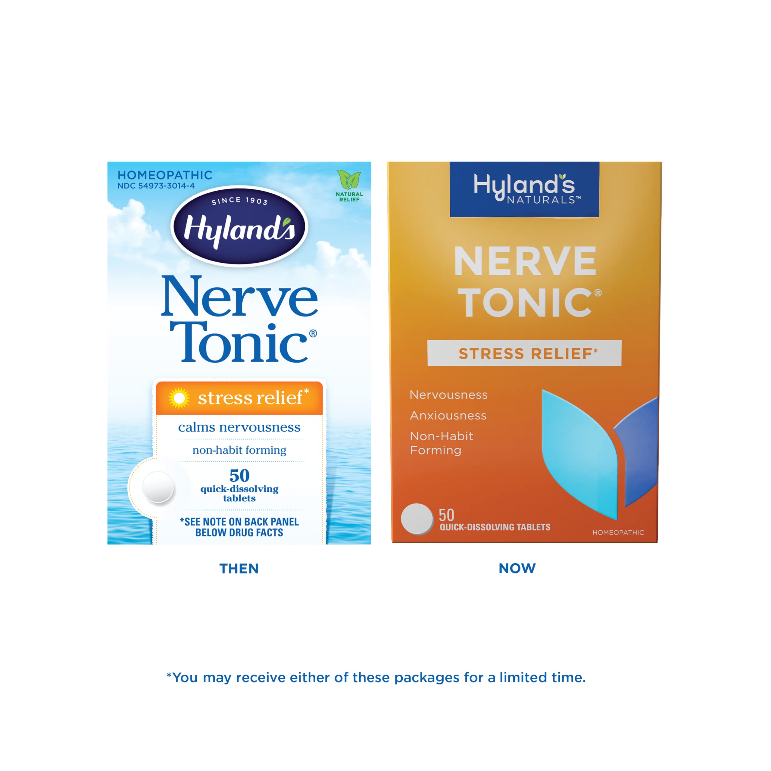 Foto 3 pulgar | Tablets Hyland's Nerve Tonic Stress Relief  50 Unidades (paquete De 2) - Venta Internacional.
