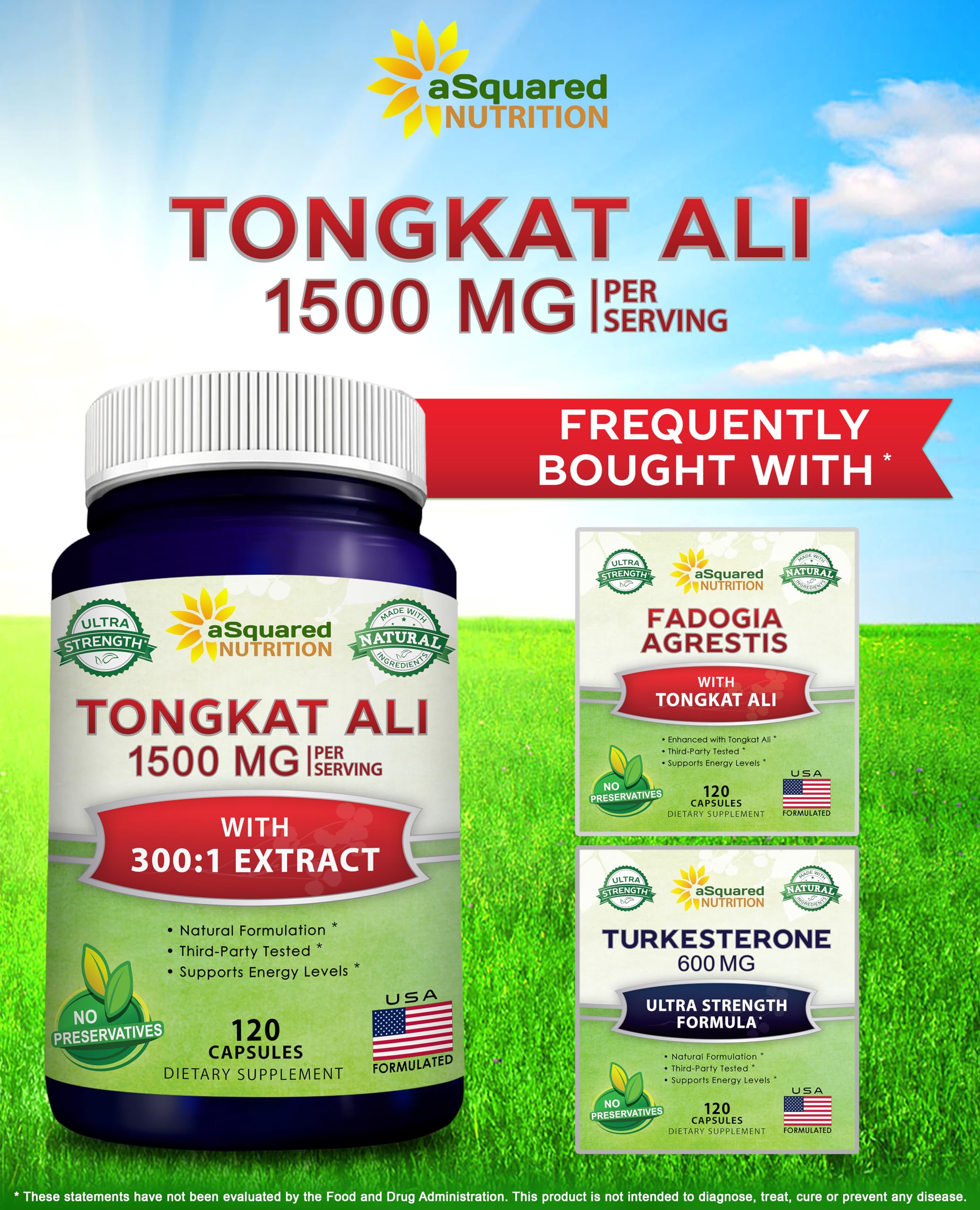 Foto 4 | Suplemento Asquared Nutrition Tongkat Ali 1500 Mg 120 Cápsulas - Venta Internacional.